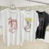 女性用Tシャツファッション半袖夏動物シリーズルーズ漫画プルオーバーTシャツJ240426