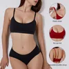 Les soutiens-gorge ensemble pour femmes de soutien-gorge sans couture set ensemble sexy push up Brassiere Fitness Underwear Lingerie Soft Pantys confortable