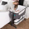 Baby Bassinet -Nachtschläfer mit Aufbewahrungskorb und bequemer Matratze - tragbares Kinderbett für Neugeborene, einfaches Faltungsdesign, enthält Reisetasche