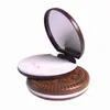 1pcs mignon mignon de maquillage en forme de biscuits au chocolat miroir avec 1 peigne