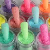 Glitter 10box/set 6g färgglad sockerpulver nagel glitter glittrande godis kappa fin pigment sockereffekt damm manikyr nagelkonst dekoration