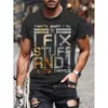 Herren-T-Shirts Vintage T-Shirt für Männer summer Strt Casual Short Slve O Hals Pullover Mode Sportwear Übergroße Kleidung Casami T240425