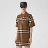 Fashion dames jurk vast geribbelde plaid jurk sex mini shirt jurk club casual kantoorclub draag grote maat s-l