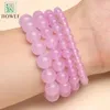 Bracciale di quarzite viola chiaro perline perle di pietra naturale per perle di yoga per il regalo migliore amico