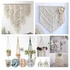 Kit macrame di figurine decorative per catcher da sogno adulti artigiani cerchio metallico monte a stella lunare appesa