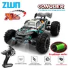 Auto elettrica/rc ZWN 1 16 70 km/h o 50 km/h Auto a quattro ruote motrici RC con carrello di mostri con deriva ad alta velocità per bambini con telecomando a LED e giocattolo Wltoys 144001