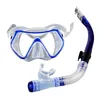 Masques de plongée sous-marine Ensemble de plongée Adulte Adulte Anti-Fog Anti-Leak Dry Snookel Set Goggles Gogues Piscine Piscine Équipement 3 Couleurs 240422