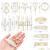 Hårklämmor Barrettes 16st Pearl Clip för elegant hårnål Snap Barrette Hairclips Korean Design Hairpins Accesories Drop Delivery J DHTPX