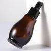 Storage Bottles 1pcs Dropper 5ml-10ml Reagent Eye Drop Amber Glass Liquid Pipette Bottle Refillable Travel