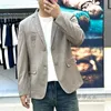 Mens Blazers Spring Khaki Brunello Business and Leisure Suit Cucinelli Jacket