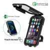 Caricatore Waterproof Case Borsa da 12 V Porta del telefono motociclistico Specchio posteriore Caricatore wireless Wireless 15W Qi/ Tipo C Monte di ricarica rapida