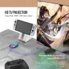 Laddare för Switch/Switch Lite Console Video Converter Portable Mini Hdmicompatible TV Dock Charging Station Charger 4K Video Converter