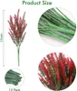 Kwiaty dekoracyjne symulowane sztuczne lawendy na zewnątrz plastikowe rośliny