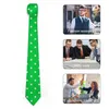 Bow banden heren stropdas groen en wit naadloze polka stip patroon vector stock nek elegante kraag dagelijkse slijtage accessoires