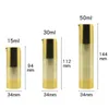 Bouteilles de rangement 50pcs / lot 15 ml 30 ml 50 ml UV Silver Affinement Air sans aspiration Pompe Utilisation de l'emballage cosmétique