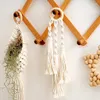 Figurines décoratives Style Nordic Cotton Corde suspendue Décorations Bohemian Hand Woven Wall Decoration Tapestry DIY HOME