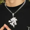 Ny design Hip Hop Jewelry Silver 925 Full Diamond Sonic Hedgehog Cartoon VVS Custom Moissanite Pendant Necklace
