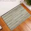 Carpet Vintage wooden bathroom mat old brown striped texture geometric pattern non slip carpet flannel floor decoration kitchen entrance Q240426