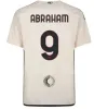 23 24 Maglia Romas Dördüncü 4. Futbol Jersey Kids Kit 2023 2024 Evde Üçüncü 3. Kırmızı Futbol Gömlek Kalsiyo Maglietta Tren Oyuncu Versiyonu Abraham Pellegrini Dybala