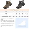 Hikeup Winterstiefel Männer Outdoor Wanderschuhe Wildleder High Top Trekking Männer Schuhe Regensichere taktische Kampf Militärstiefel 240415