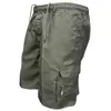 Herren -Shorts Herren Tactical Cargo Shorts Mode Taschen Military Shorts Sommer Camouflage Sports Casual Herren Arbeiten J240426