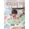Grote geluidsinteractieve babyverzorgingsspeelmat - omkeerbare waterdichte mat voor zuigelingen, baby's, peuters en kinderen - interactief en rolbaar ontwerp (82 x 55)