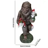 Decorazioni da giardino statue resina all'aperto gnomi gnomi figurina scultura ornamento gorilla elf miniature per patologio recinzione prato