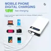 Cell Phone Power Banks 12V 600A car jump starter emergency battery booster quick start power pack with LED flashlight charger suitable for mobile phones 240424