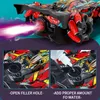 Electric/RC Car WLtoys F1 Drift RC car with Led light Music 2.4G glove gesture radio remote control spray stunt car 4WD electric childrens toys