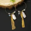 Boucles d'oreilles Glseevo Natural Pearl Metal Brass Gold Plated Femme Birthday Party Gift Gift Bijoux GE1061