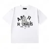 Luksusowe projektanty Mens T -koszule wydrukowane litera kobiet ubrania uliczne am
