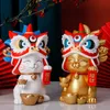 Forbidden City Lion Dance Lucky Cat Resin Home Decor Store Opening Gifts Gifts Practical and Wealth Cultural and Creative GI 240424