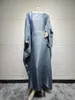 Party de vêtements ethniques Abaya Shimmer Long Robe Batwing Sleeve islamic for Women Muslim Dubai Turkey Kaftan tenue Hijab Robe One Size