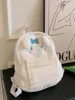 Mignon petit castor ruby en peluche sac à dos fille coeur coeur caricature ours sac élève de grande capacité sac à école anime kawaii dessin animé