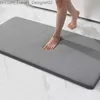 Carpet New type silicone bath mat antiskid shower carpet memory foam soft foot pad absorbent fast drying Q240426