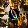 Collars Light Up Dog Collars Flashing Gloowing In The Dark Dog Leassh Rechargeable 12 Flashing Mode Rainproof Pet Collar Pet Supplies