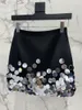 Skirts 2024 Women Fashion Sexy Casual Handmade Beaded Skirt 0325