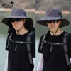 9218 Summer Big Eaf Shawl Fisherman Hat for Men Outdoor Mountaineering Fishing Hat with Neck Protection, Breathable Sun Protection, Sunshade Hat for Children