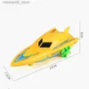 Sand Play Water Fun Speed Boat Ship Wind Up Toy Bath Toys Docuting Toys Float in Water Childrens classici giocattoli Windup Toys Q240426