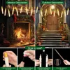 Halloween Decoration Floating LED Candles 12/24Pc Flameless Flicker Candle with Magic Wand Remote Control For Christmas Birthday 240416