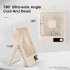 Electric Fans Desk Fan 7H Timing Ultra stille kleine USB draagbare tafelventilator Oplaadbare koelventilator 5 snelheden krachtige windkantoren Home Fan