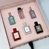 Femmes Perfume 5ml * 6 Set Flora Bloom Edp Edt Intense Fragrance For Lady Girl with Bood Spel High Quality Spray avec boîte cadeau