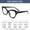 Solglasögon vintage mode anti-blå ljus oregelbundna ramar transparenta optiska glasögon datorglasögon