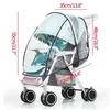 Universal barnvagn Regntäcke Baby Car Weather Wind Sun Shield Transparent andningsvagn