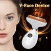 Steen Face Massager Elektrische trilling Gezichtsgezicht Guasha Board Bianstone Scraping V Heffen Verjonging Redlight Therapy 240425