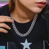 Chains DUBSS 18mm Miami Cuban Link Chain For Men's Necklace Choker Bling Hip Hop Jewelry Real Gold Plated Charms