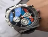 F One 1 miyota Quartz Chronograph Mens Watch Black Bleu Blue Cador Stick Markers STRAP CHEMPLE CHEMPLEMENT CHEMPS PURETTIME01 Z22B24212024