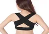 Ladies Women Adjustable Shoulder Back Posture Corrector Chest Brace Support BeltBlack2921324