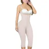 Shapers feminino Slimming Fajas Lace Body Shaper de alto conforto pós-busto de apoio com encerramento intermediário BBL Post Op Supplies