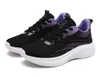 Spedizione gratuita Uomini da corsa Donne Scarpe da corsa Lace-up alti traspiranti viola nero grigio grigio grigio allenatori da uomo Sport Sneakers Gai